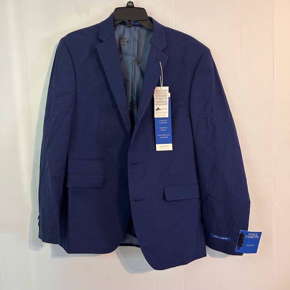 Vince Camuto Men's Navy Blue Sport Coat Blazer